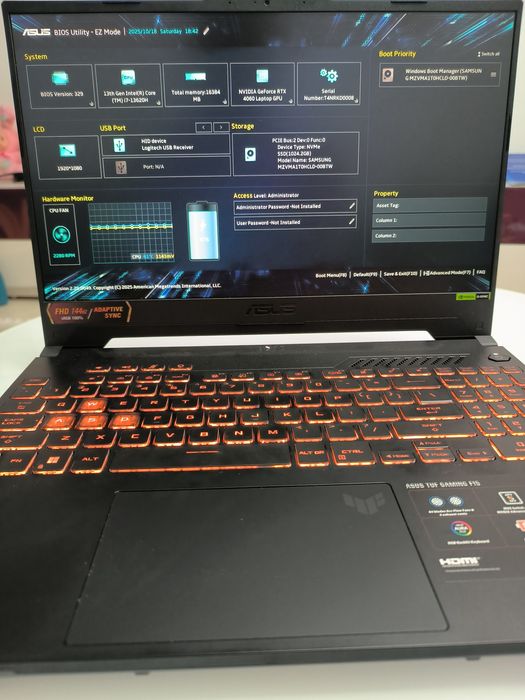 Vând  Laptop Gaming ASUS TUF F15 FX507VV