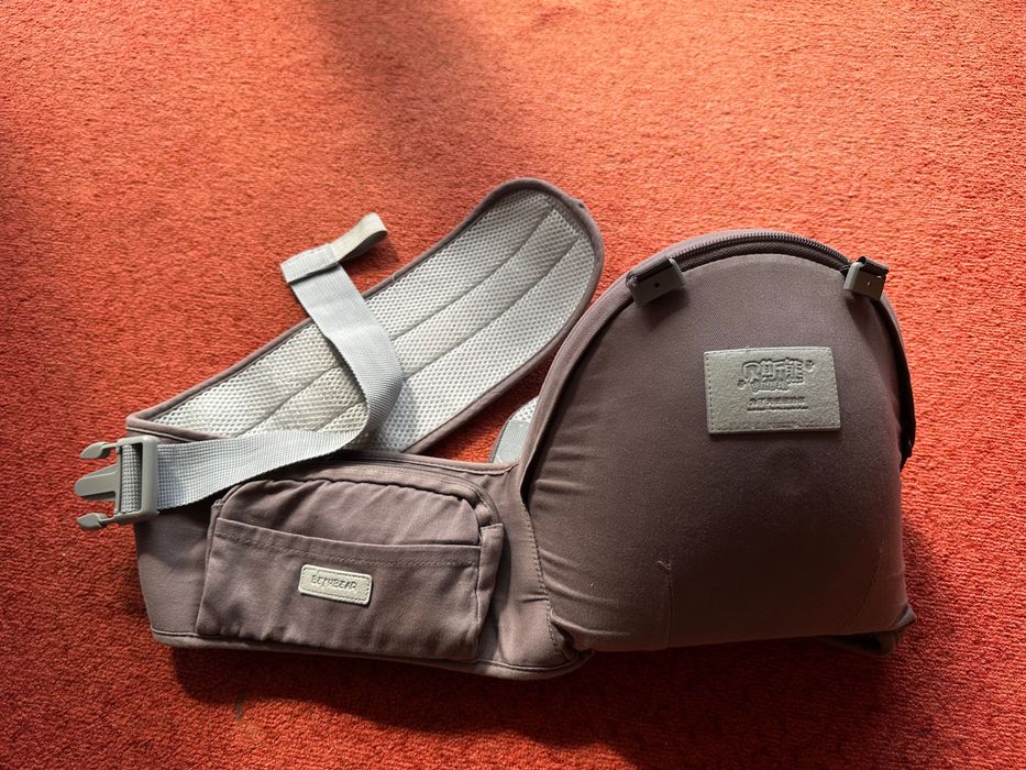 Колан кенгуру със седалка за носене на бебе+червена като подарък