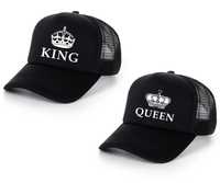 За ВЛЮБЕНИ! LOVE шапки за двойки KING & QUEEN - 2 модела!