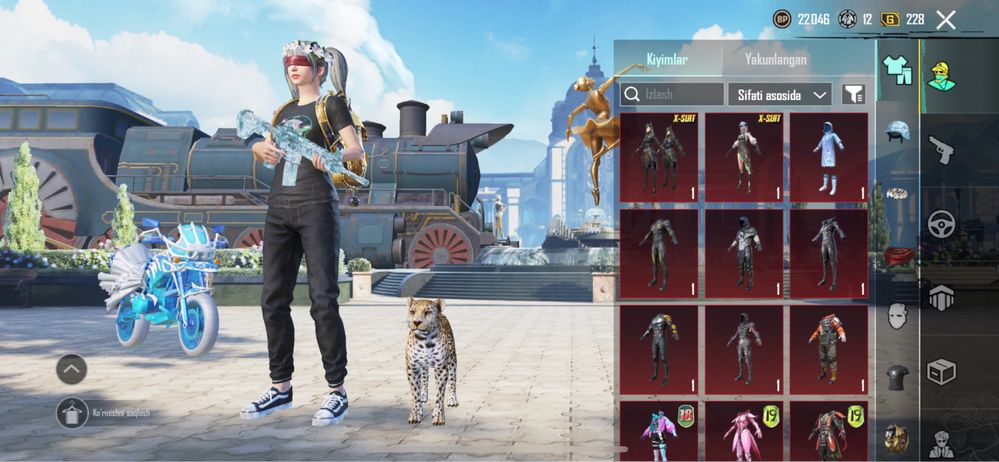 lvl.74 koleksiya darajasi 57, 32prokachka, 2 ta x suit, lednik 7
