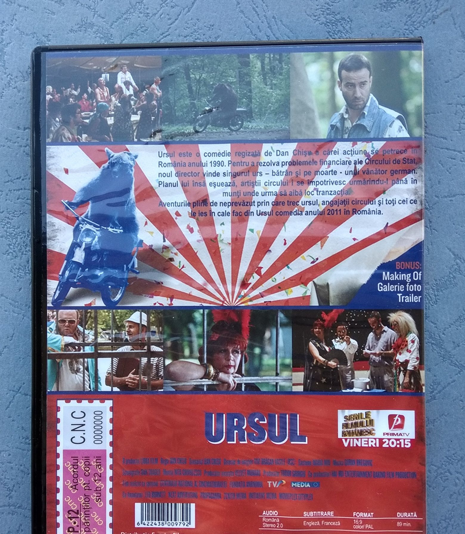 Film românesc URSUL [Dvd]. Comedia anului 2011