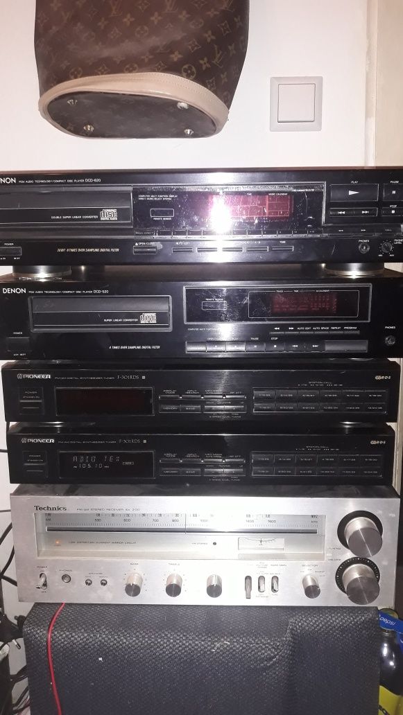 Technics, Denon, Pioneer, deck cd player tuner