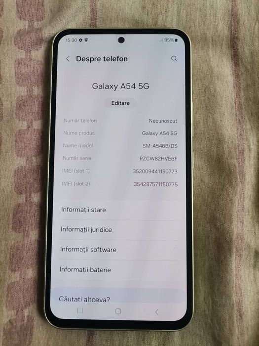 Samsung A54 5G 8/128gb dual sim liber de rețea perfect funcțional