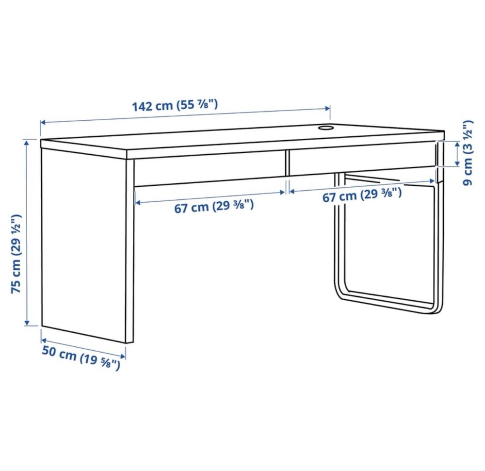 Vând birou IKEA Micke – ideal pentru 2 persoane Cod produs: 902.143.08