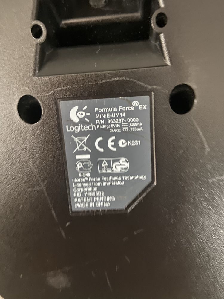 Волан С Педали Logitech Formula Force EX PC