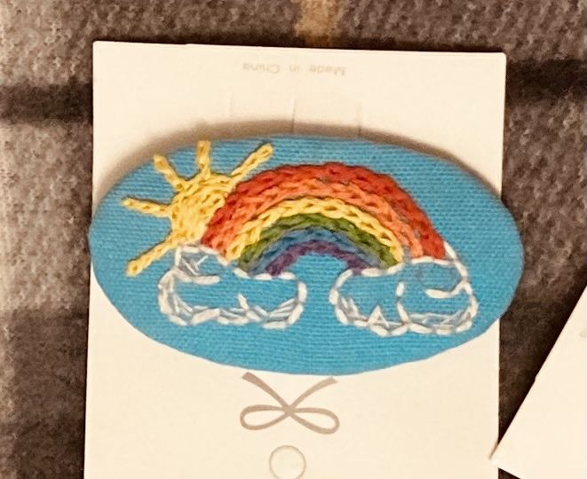 Заколочки для волос с вышивкой