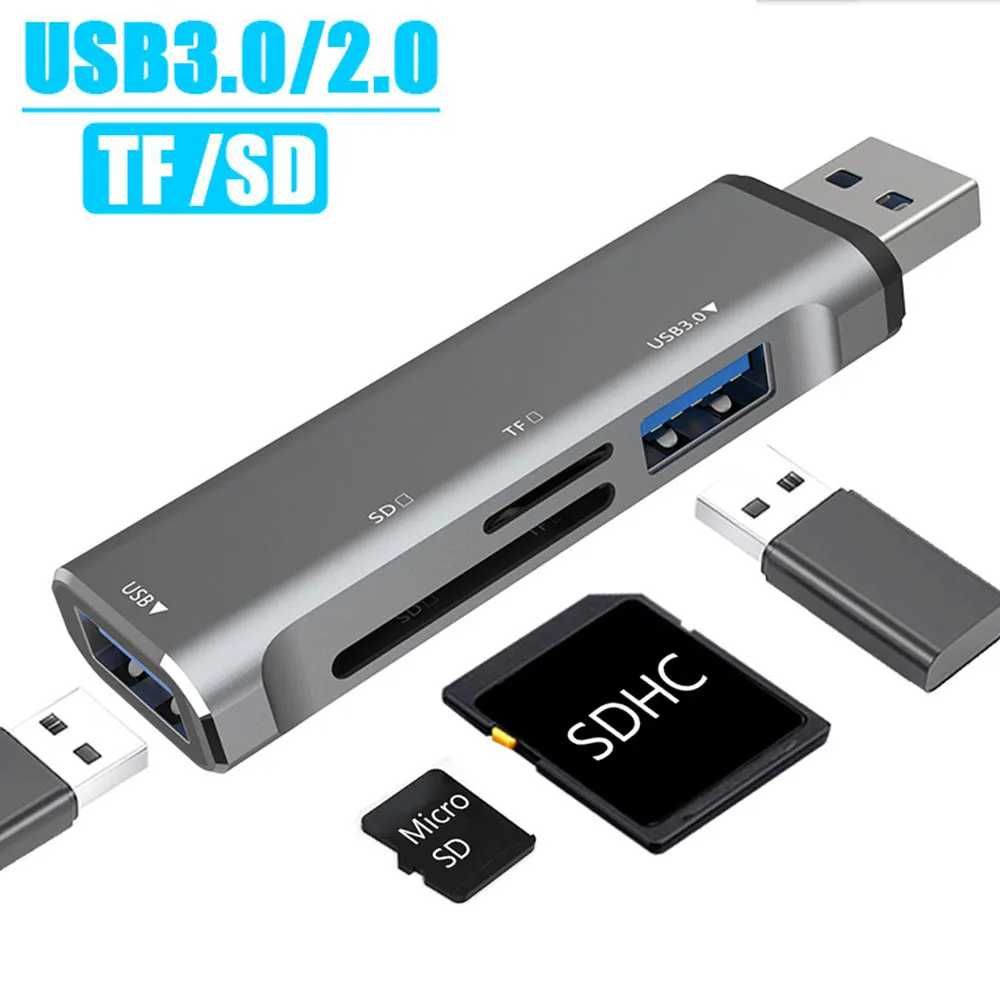 USB-C USB hub адаптер переходник кардридер док станция type-c to usb