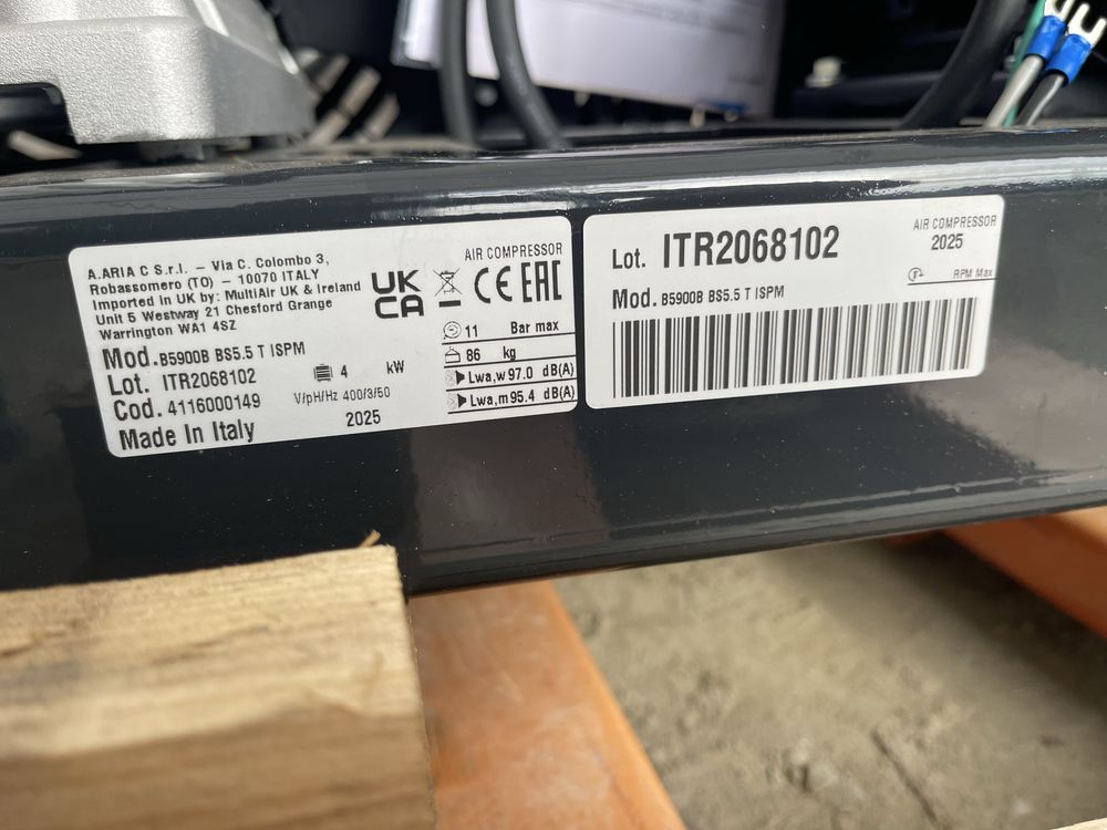 Compresor aer ABAC 5.5HP - 4kw - 11bar / Atlas Copco 653l/min 86kg