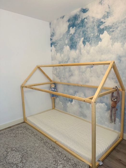 Pat tip Montessori + saltea – stare excelentă