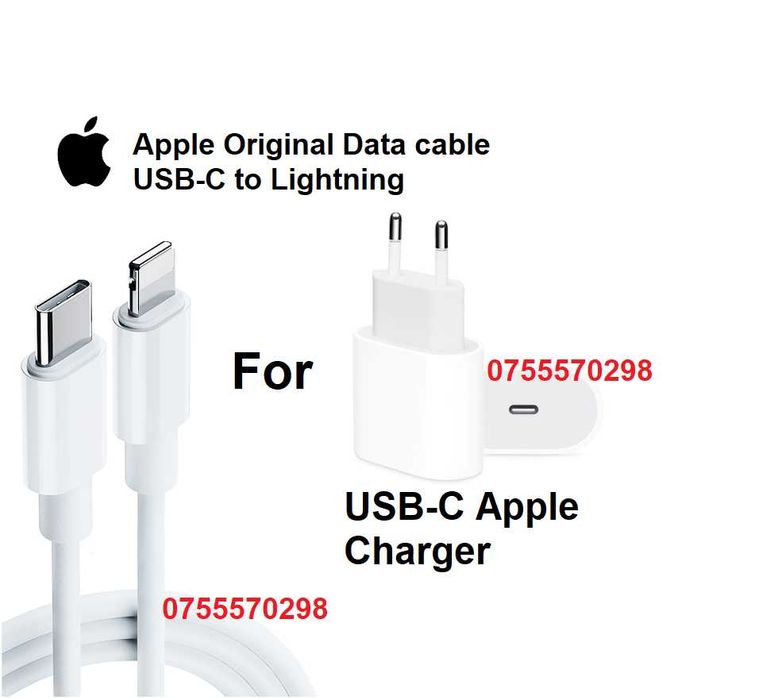 Cablu incarcare date USB-C Lightning Original Apple MM0A3ZM/A  iPhone
