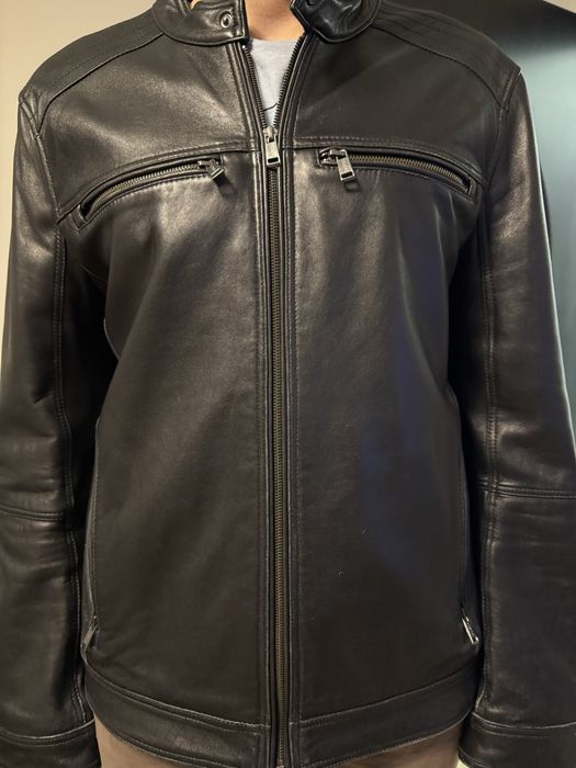Мъжко яке от естествена кожа на Guess