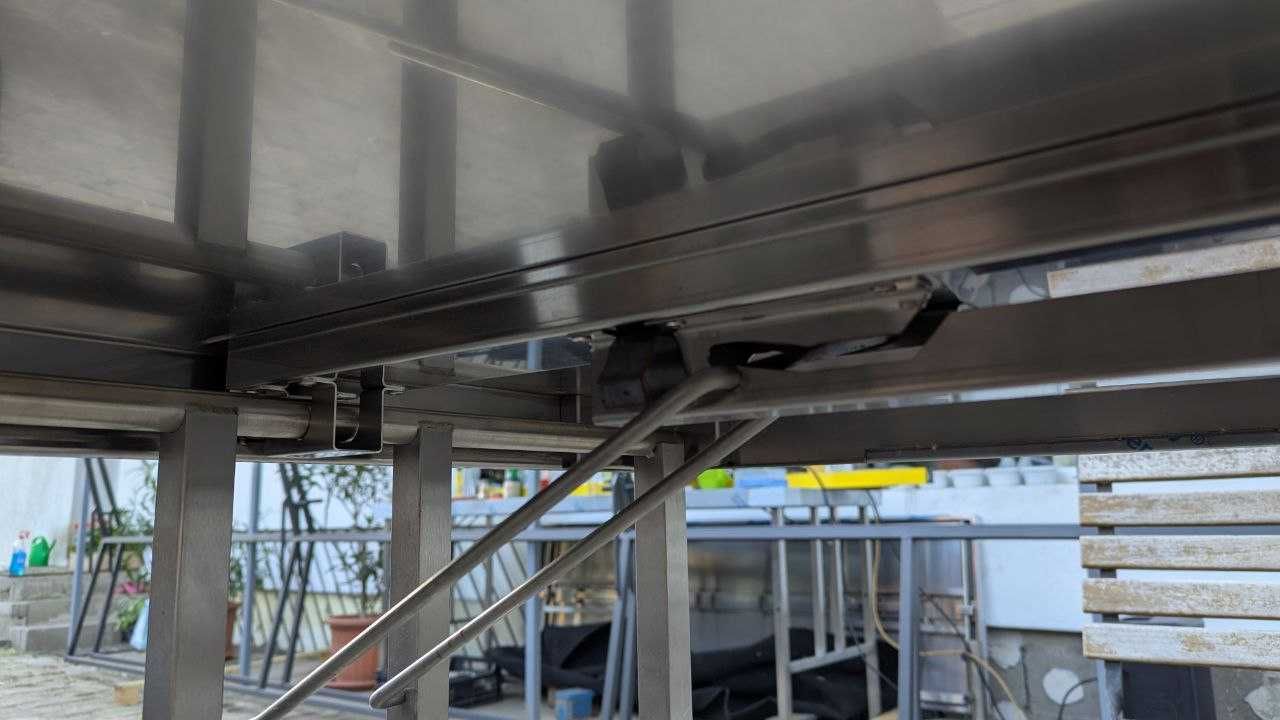 Masă inox pliabilă profesională
