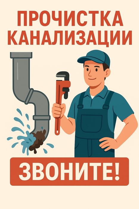 Прочистка канализации стоков разморозка труб