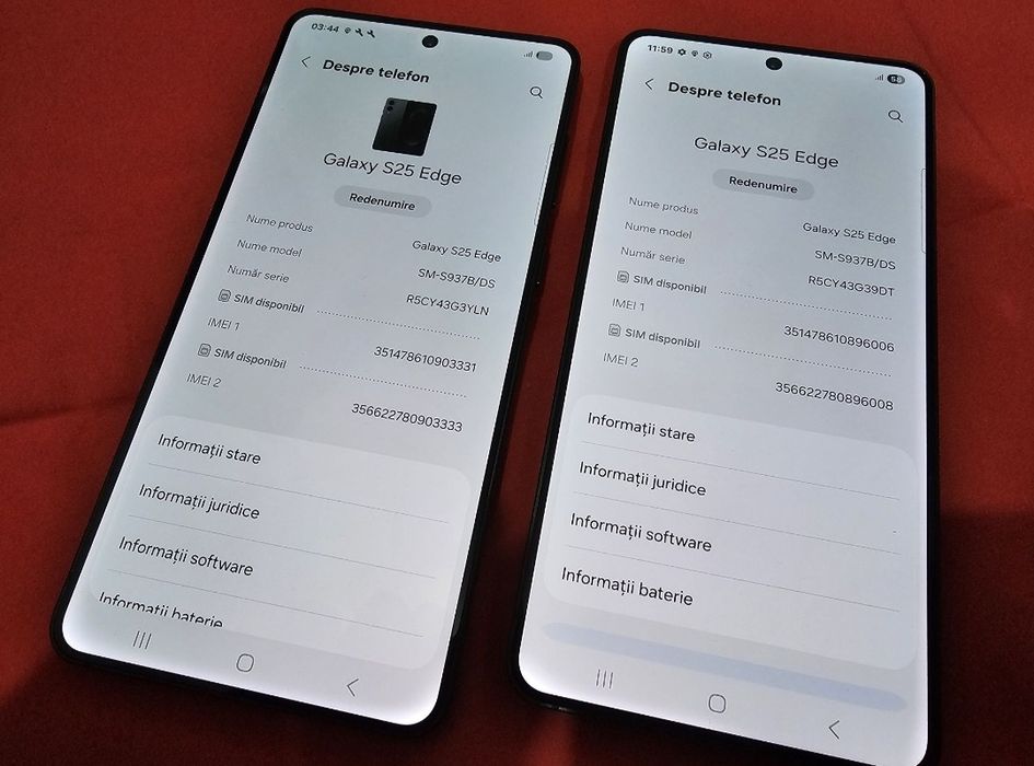 -Samsung S25 Edge, Nou, 256Gb, 12Ram, Bat:100%: 3 - 36 cicluri incarca