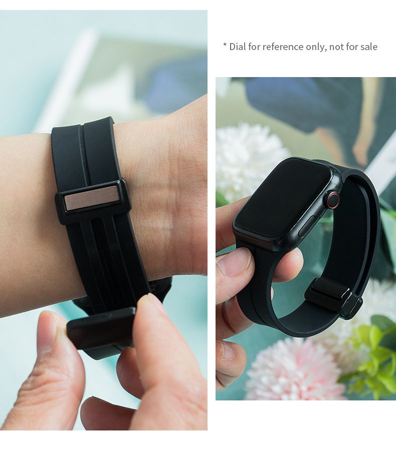 Силиконови каишки с магнит за Apple Watch ULTRA/SE2/SE/10/9/8/7/6/5/4