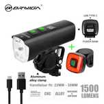 Set lumina bicicleta, 1500lumeni, powerbank 4800mAh, incarcare USB-C