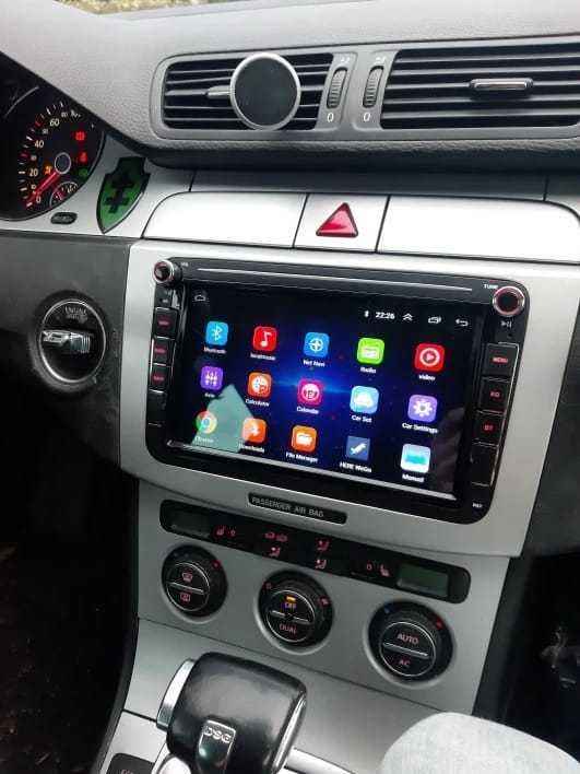 Navigatie Android Passat Golf Skoda Seat Waze YouTube GPS BT