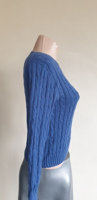 POLO Ralph Lauren Cable Pima Cotton V - Neck S ОРИГИНАЛ Дамски Пуловер