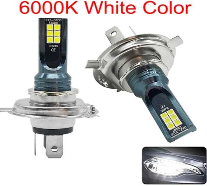 2 броя H4  LED Светлини за мъгла LED Bulbs 12000LM 12V 6000K