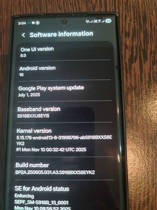 S23 Ultra 512gb 12gb ram samsung android 16