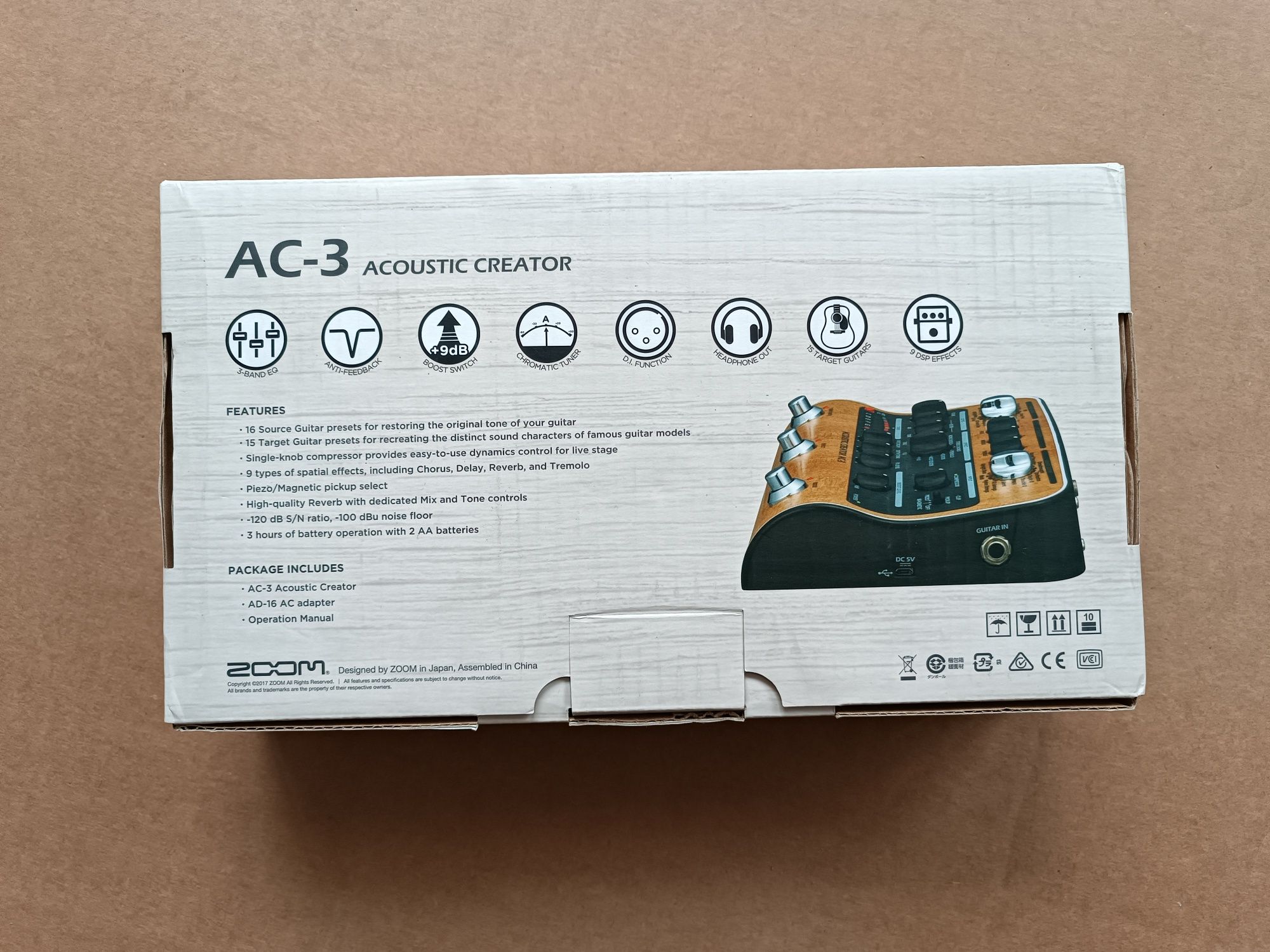 "ZOOM" AC-3 Acoustic Creator