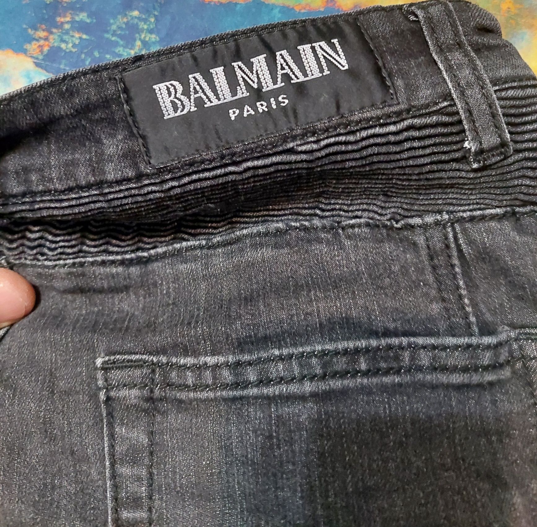 Balmain paris Мъжки еластични дънки