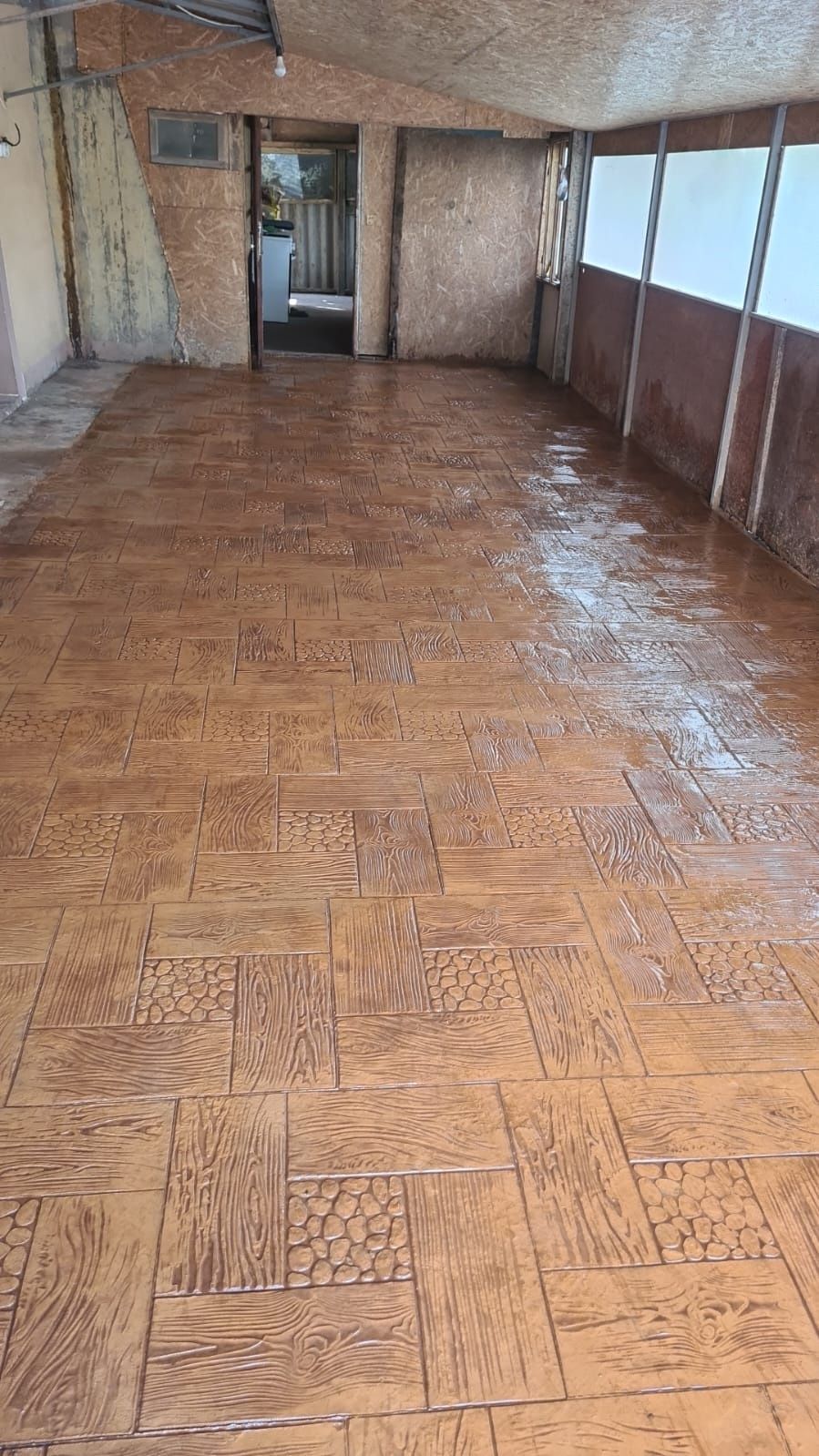 Beton amprentat și elicopterizat