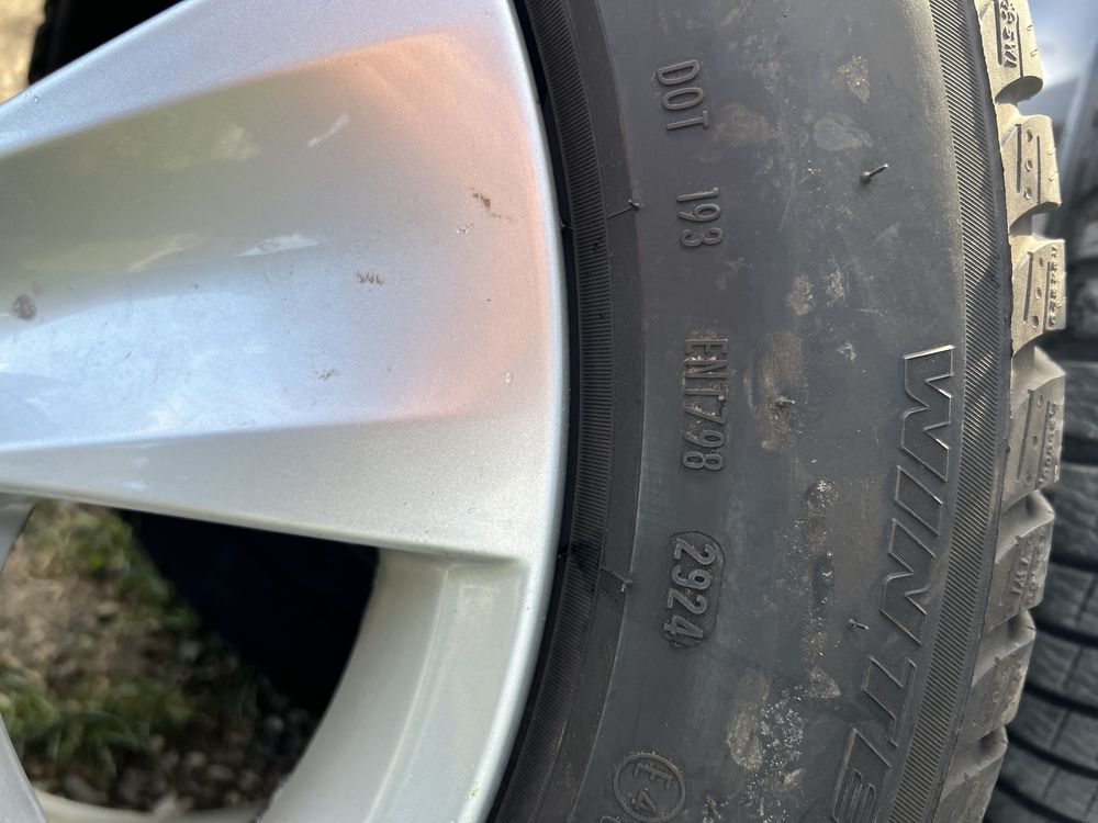 Jante 5x120 bmw f11 cu Pirelli sottozero 3 de iarna, run flat, 2024