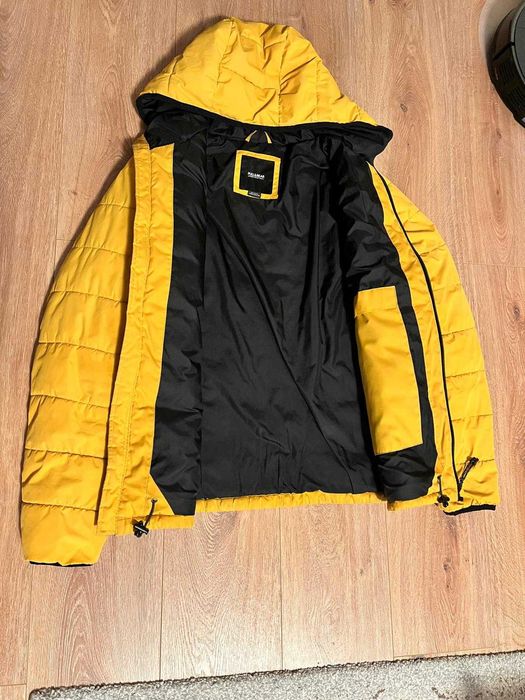 Geacă toamnă-iarnă bărbați Pull & Bear – galben muștar, mărimea M / 38