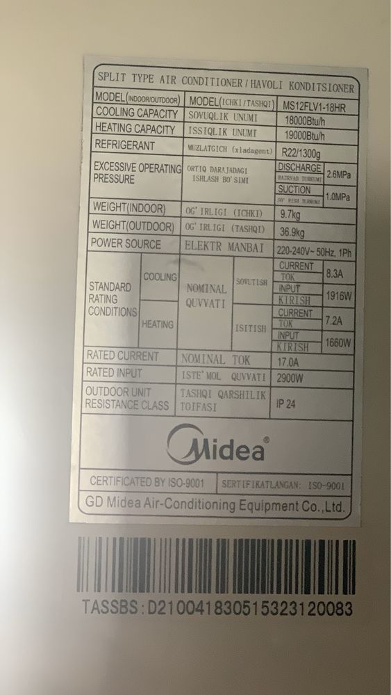 Midea konditsioner