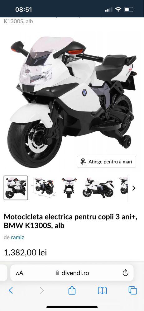 Motocicleta electrica BMW