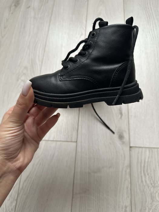 Зара Zara черни детски кубинки боти момче р.24