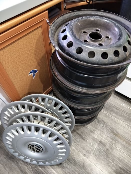 Диски Р15 5х112 + колпаки