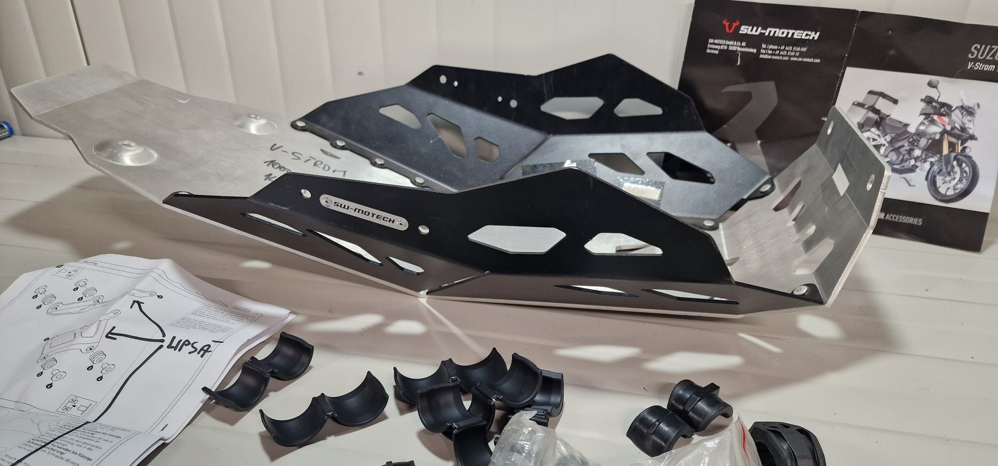 Skid plate protectie motor engine guard Suzuki V-strom 2014 2020 1000