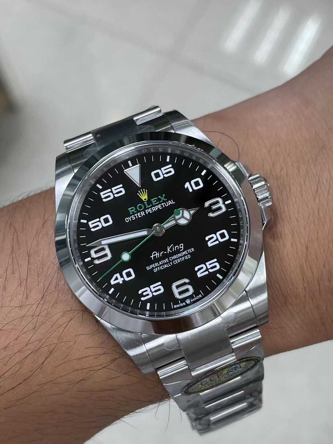 Rolex Air-king Oyster Argintiu