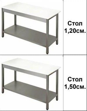 Стол Производственный Металлический Разделочный Из Нержавеющей Стали