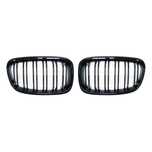 Set 2 grile duble M negru lucios BMW Seria 1 F20 F21 2011-2015