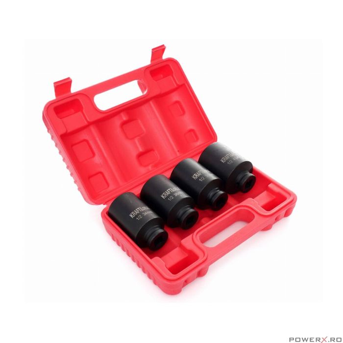 Trusa chei tubulare de impact in 6 colturi, 34-41 mm, 1/2, hexagonale,