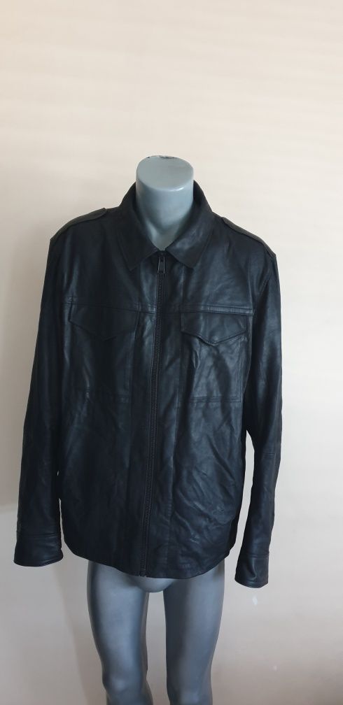 Hugo Boss Jobeaan Leather Jacket Mens - 56 / 2XL ОРИГИНАЛ! Ест. кожа!