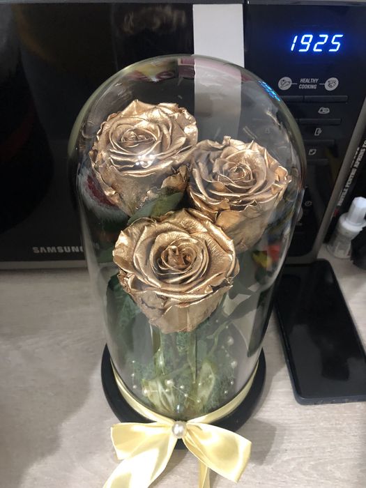 Trandafiri criogenat auriu 17-20-25 cm