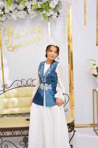 Казахское национальное платье на Кыз узату
