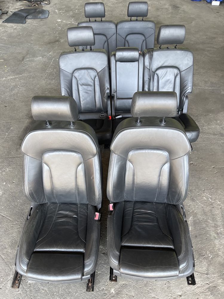 Interior scaune piele 7 locuri S-line electric Audi Q7 4L