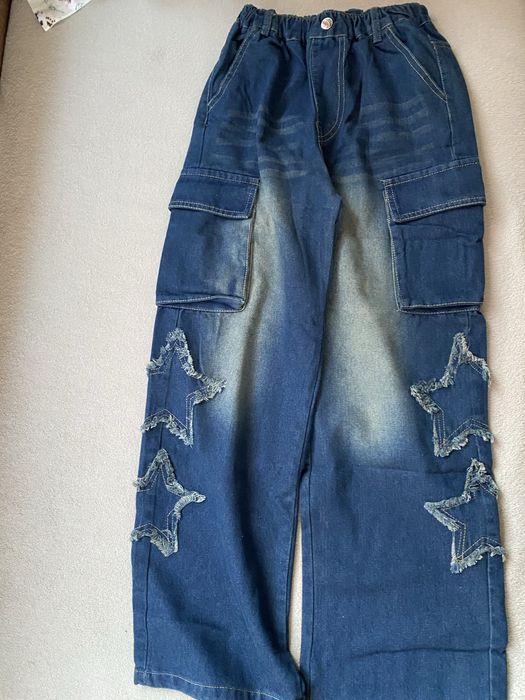 Нови дънки за момиче, 13-14г. с ластик