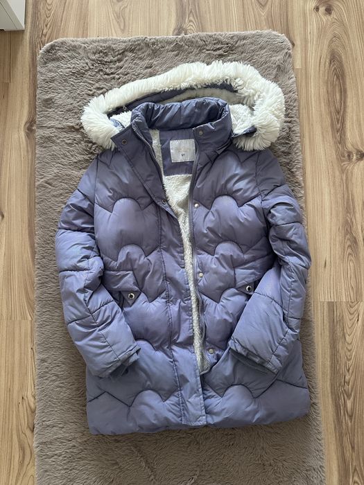 Детско зимно яке – топло, с качулка (за 12 г.)