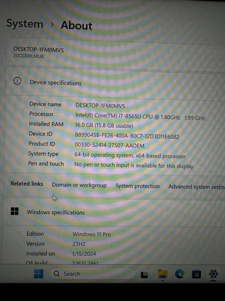 Lenovo Thinpad X1 gen 7 i7 8565U 16Gb 512SSD display 2k, modem SIM 4G
