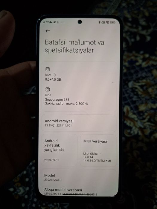 Redmi not 12 smartfon zoʻr telefon