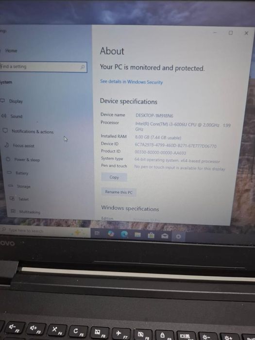 Laptop Lenovo V110-15ISK -N2-