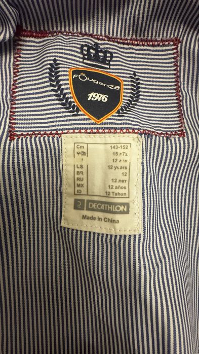 Set Sacou echitatie copii Fouganza+pantalon+tricou+manusi