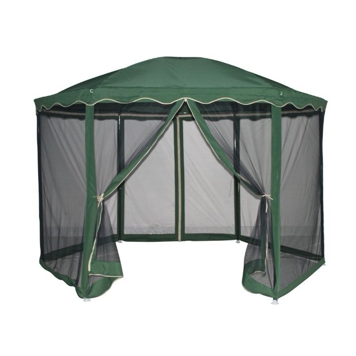 Pavilion Grădină, oțel 350 cm, H250cm verde