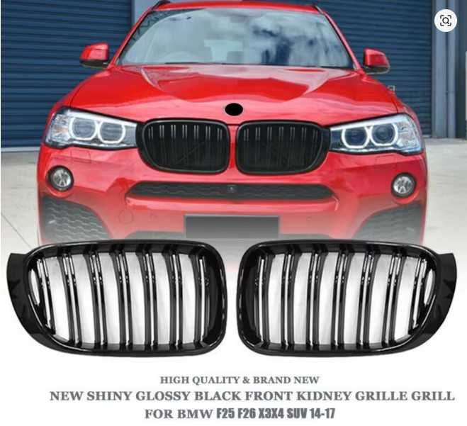 M Решетки BMW X3 X4 F25 F26 БМВ Х3 Х4 Ф25 Ф26 Черен Гланц